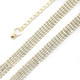 5 Row Diamante belt - Gold